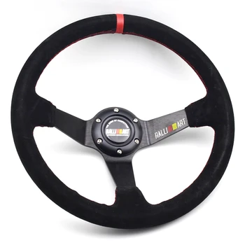 High quality 14inch Ralliart 350mm Deep Dish Suede Racing Car Steering Wheel
High quality 14inch Ralliart 350mm Deep Dish Suede Racing Car Steering Wheel