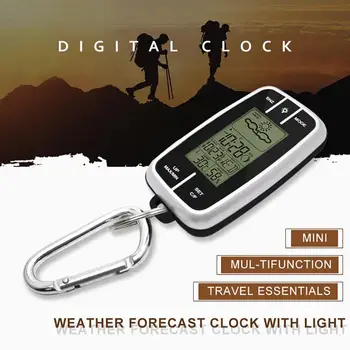 Hot New Multifunctional Key Rings Mini Portable Weather Station Forecast Temperature Humidity Clock Flashlight & Compass Outdoor
Hot New Multifunctional Key Rings Mini Portable Weather Station Forecast Temperature Humidity Clock Flashlight & Compass Outdoor