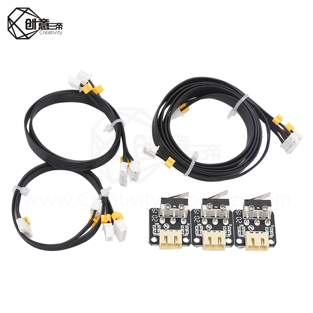 Creativity 3PC/lot 3D Printer Part Accessories Limit Switch with wire Mechanical Switch Module Endstops Switch for RepRap Ender3
Creativity 3PC/lot 3D Printer Part Accessories Limit Switch with wire Mechanical Switch Module Endstops Switch for RepRap Ender3
