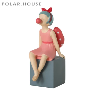 Blowing Bubble Girl Sculpture Desktop Resin Angel Figurines Character Elf Statue Girl Room Decoration Minatures 2020 New Arrival
Blowing Bubble Girl Sculpture Desktop Resin Angel Figurines Character Elf Statue Girl Room Decoration Minatures 2020 New Arrival