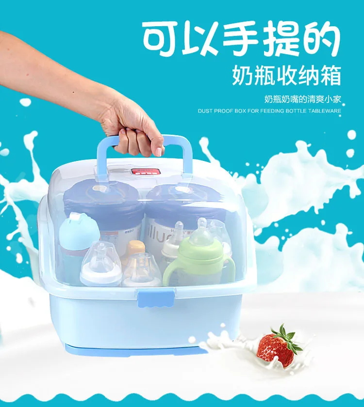 BABY'S Feeding Bottle Storage Box Drying Rack Flip Dustproof Baby Tableware Storage Box Feeding Bottle Large Size
BABY'S Feeding Bottle Storage Box Drying Rack Flip Dustproof Baby Tableware Storage Box Feeding Bottle Large Size