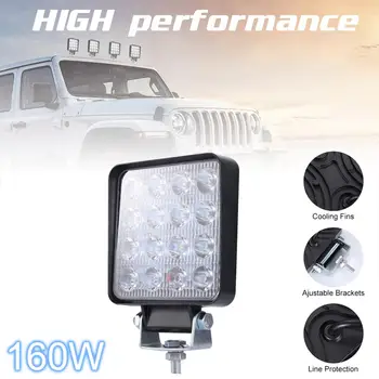 12V 160W 6000K 16000LM Square Waterproof LED Work Light for Off-Road Suv Boat 4X4 Jeep JK 4Wd Truck
12V 160W 6000K 16000LM Square Waterproof LED Work Light for Off-Road Suv Boat 4X4 Jeep JK 4Wd Truck