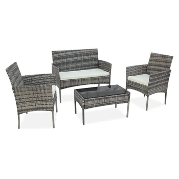 OSHION Outdoor Living Room Balcony Rattan Furniture Four-Piece-Gray
OSHION Outdoor Living Room Balcony Rattan Furniture Four-Piece-Gray