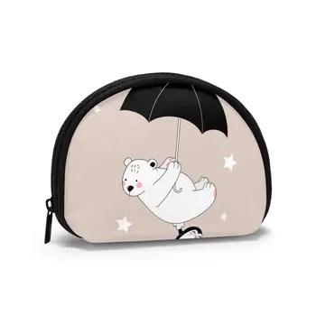 Women WalletsZipper Small Wallet Short Credit Card Coin Purse FemaleWhite Bear And Little Penguin Flying With Umbrella
Women WalletsZipper Small Wallet Short Credit Card Coin Purse FemaleWhite Bear And Little Penguin Flying With Umbrella