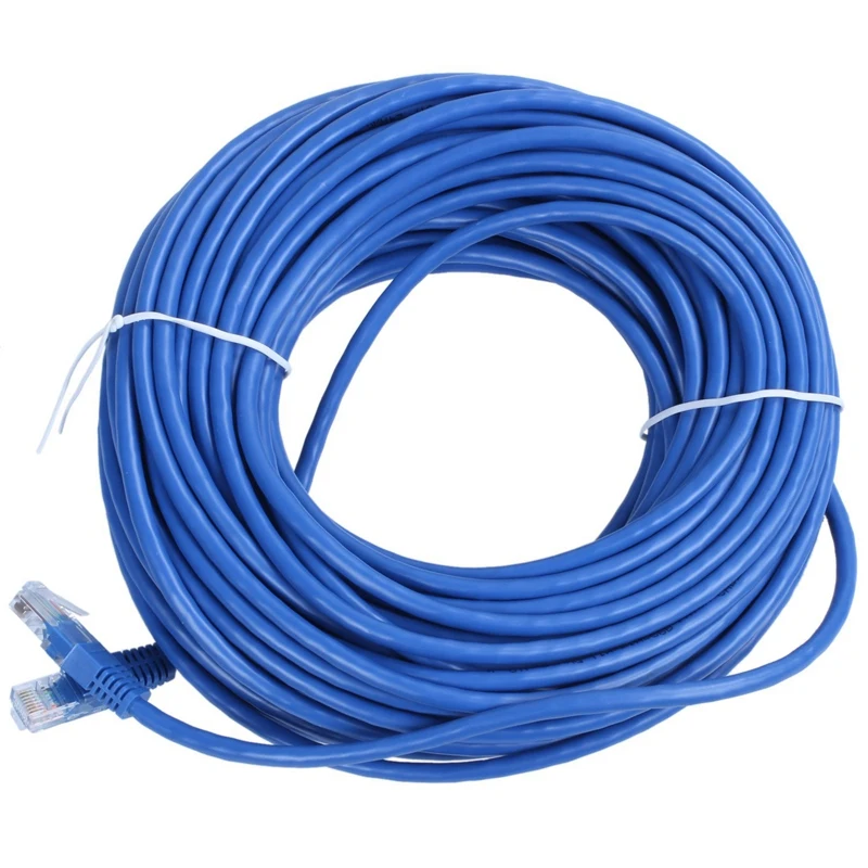 30m High Speed RJ45 Ethernet Cable Network LAN Cable Router Computer Patch Cat5 Network Cables Blue
30m High Speed RJ45 Ethernet Cable Network LAN Cable Router Computer Patch Cat5 Network Cables Blue