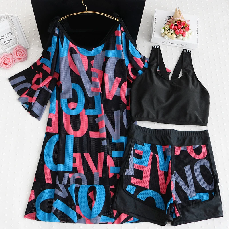 Women's 3-piece sports swimwear: conservative sports large swimwear: Women's fat mm, fat, loose and large
Women's 3-piece sports swimwear: conservative sports large swimwear: Women's fat mm, fat, loose and large