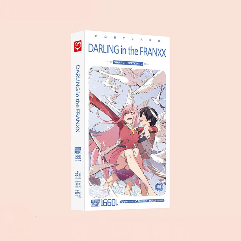 1660pcs/Box DARLING in the FRANXX Postcards Anime Post Card Message Card Gift Card
1660pcs/Box DARLING in the FRANXX Postcards Anime Post Card Message Card Gift Card