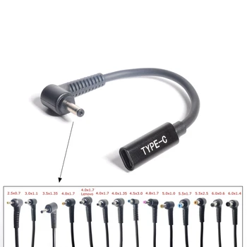 USB 3.1 Type C PD Power Adapter Converter DC Plug Connector Cable Cord 4.0x1.7 mm Male for Asus Toshiba Laptop Adapter
USB 3.1 Type C PD Power Adapter Converter DC Plug Connector Cable Cord 4.0x1.7 mm Male for Asus Toshiba Laptop Adapter