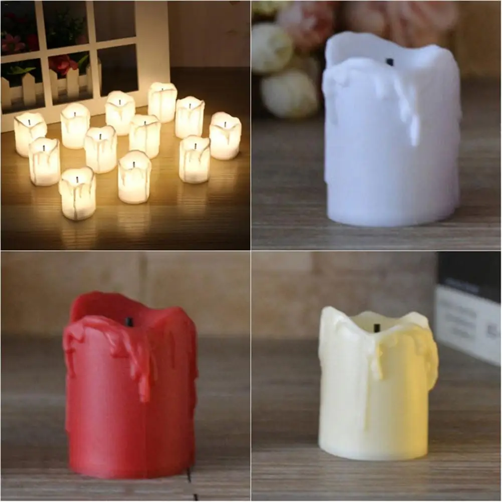 12PCS of LED Electric Battery Powered Tealight Candles Warm White Flameless for Holiday Wedding Decoration #CO 12PCS of LED Electric Battery Powered Tealight Candles Warm White Flameless for Holiday Wedding Decoration #CO