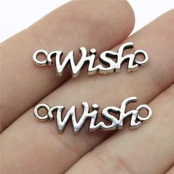 WYSIWYG 15pcs 28mm Wish Charms Connector Word Wish Charms Wish Word Connector Charm For Jewelry Making
WYSIWYG 15pcs 28mm Wish Charms Connector Word Wish Charms Wish Word Connector Charm For Jewelry Making