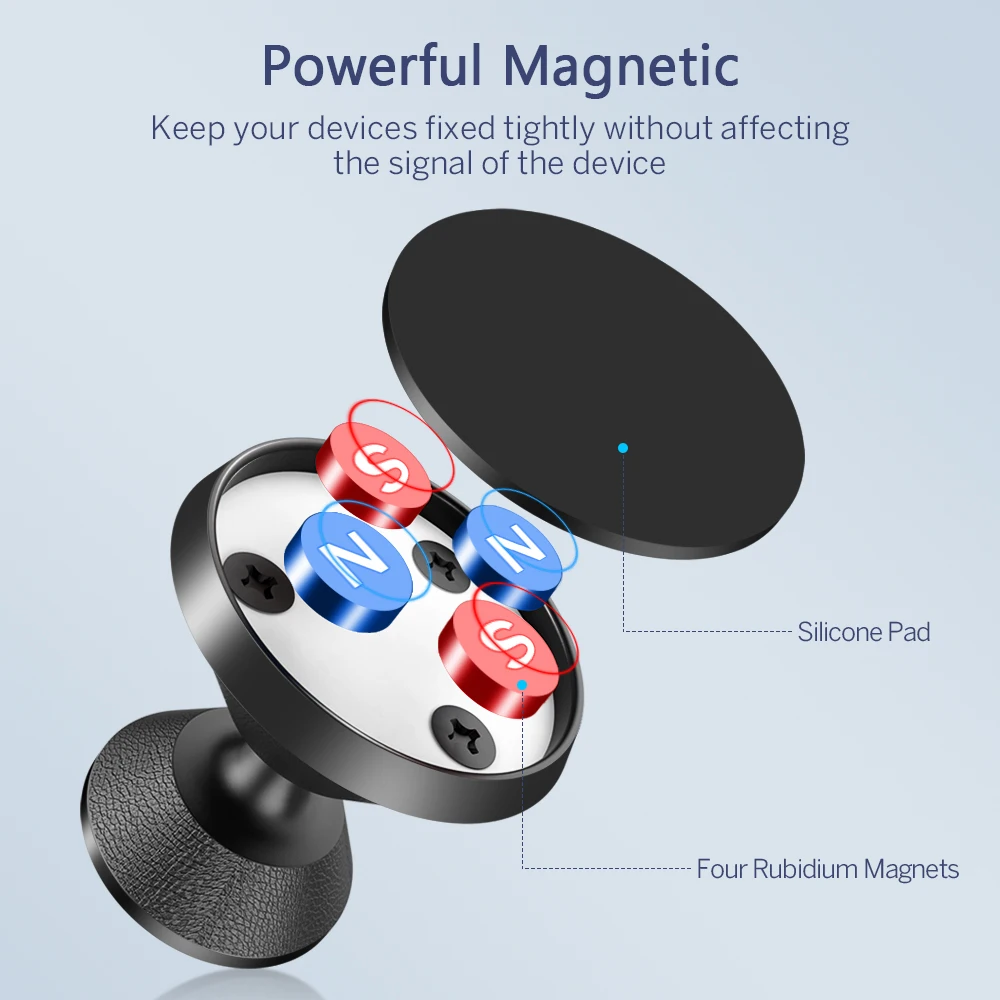 Универсальный магнитный автомобильный держатель для телефона подставка в