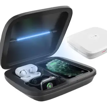 4in1 Wireless Charger Disinfection Box UV Ultraviolet Mobile Phone Disinfection Ozone Sterilization Box 15W Fast Charge
4in1 Wireless Charger Disinfection Box UV Ultraviolet Mobile Phone Disinfection Ozone Sterilization Box 15W Fast Charge