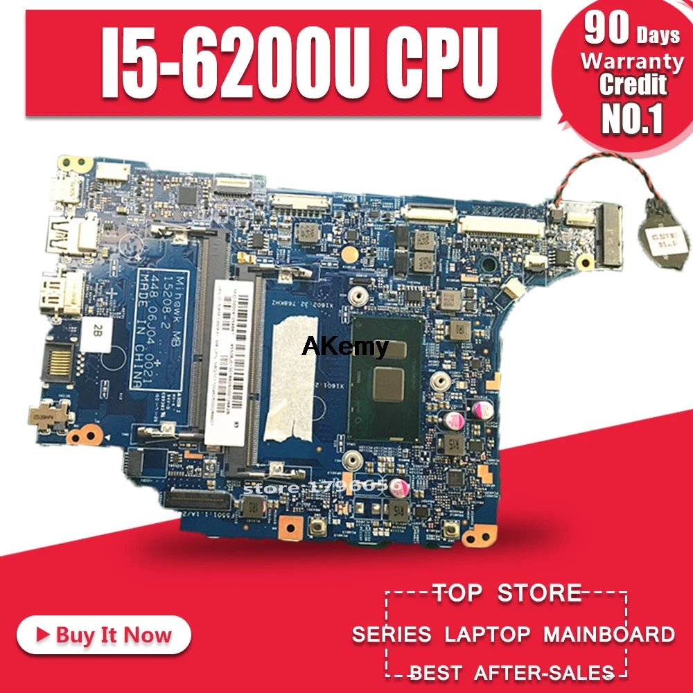 

NBG7C11001 NB.G7C11.001 For Acer aspire V3-372 V3-372T Laptop Motherboard 15208-2 448.06J04.0021 SR2EY I5-6200U CPU