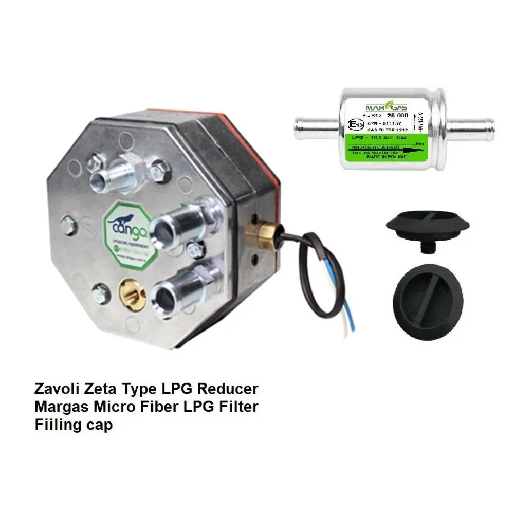 

Zavoli Zeta Type LPG GPL Reducer 125 KW + Micro filter 25.000km + Filling Cap