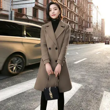Autumn Winter Coats Warm Wool Blends Coat Men Korea Style Long Female Coats Fashion Jacket Outwear
Autumn Winter Coats Warm Wool Blends Coat Men Korea Style Long Female Coats Fashion Jacket Outwear