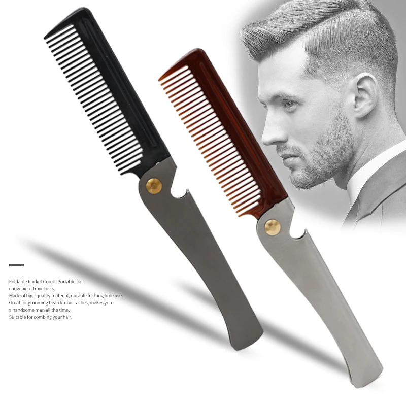 New Beard Comb Pocket Stainless Steel Handle for Easy Carrying Multi-function Rust-resistant Scalloped Foldable Comb
New Beard Comb Pocket Stainless Steel Handle for Easy Carrying Multi-function Rust-resistant Scalloped Foldable Comb