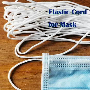 3mm 50 Meters White Black Thin Round Elastic Band Elastic Rubber Rope Ear Hanging Rope Handmade DIY elastic Tape sewing For Mask
3mm 50 Meters White Black Thin Round Elastic Band Elastic Rubber Rope Ear Hanging Rope Handmade DIY elastic Tape sewing For Mask