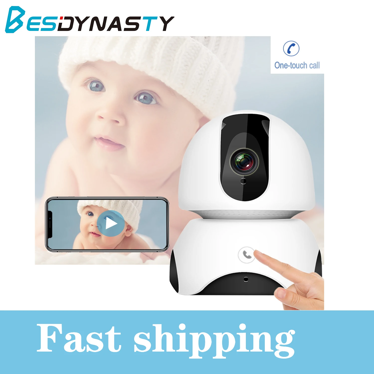 Wireless Baby Monitor 2MP FHD Baby Sleep Monitor Nanny IP Camera Auto Tracking One-touch Call Two Way Audio Intercom Baby Phone
Wireless Baby Monitor 2MP FHD Baby Sleep Monitor Nanny IP Camera Auto Tracking One-touch Call Two Way Audio Intercom Baby Phone