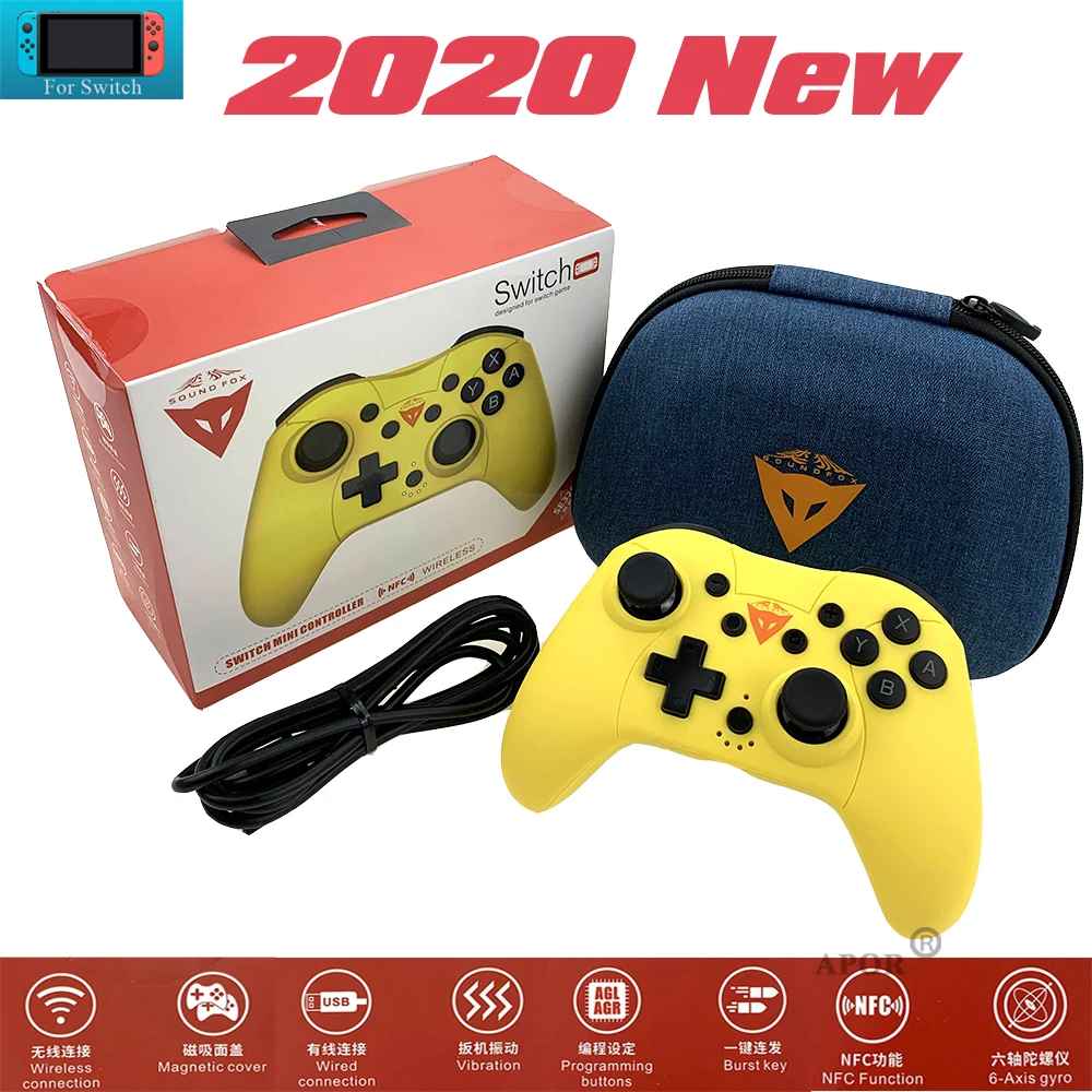 2020 New Bluetooth Wireless Pro Controller Gamepad Joystick for Nintendo Switch Console Dual Vibration NFC Function Programmable
2020 New Bluetooth Wireless Pro Controller Gamepad Joystick for Nintendo Switch Console Dual Vibration NFC Function Programmable