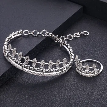 jankelly Luxury roundshape Bangle Ring Sets Fashion Dubai Silver Bridal Jewelry Sets For Women Wedding brincos para as mulheres
jankelly Luxury roundshape Bangle Ring Sets Fashion Dubai Silver Bridal Jewelry Sets For Women Wedding brincos para as mulheres