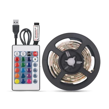 RGB LED Strip Light with Remote Control Dimmable USB LED Strip Waterproof Neon Tape for TV Set Wine Cabinet Party Decoration
RGB LED Strip Light with Remote Control Dimmable USB LED Strip Waterproof Neon Tape for TV Set Wine Cabinet Party Decoration