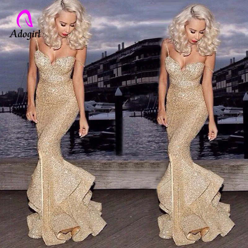 Gold Sequin Women 2020 Summer Sexy V-neck Off Shoulder Spaghetti Straps Women Ruffle Dress Long Maxi Evening Party Dress Outfits
Gold Sequin Women 2020 Summer Sexy V-neck Off Shoulder Spaghetti Straps Women Ruffle Dress Long Maxi Evening Party Dress Outfits