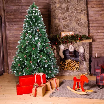 Artificial 7FT Christmas Tree 1350 Branch Flocking Spray White Tree Plus Pine Cone Fake Christmas Tree Decoration Mood Recycle
Artificial 7FT Christmas Tree 1350 Branch Flocking Spray White Tree Plus Pine Cone Fake Christmas Tree Decoration Mood Recycle