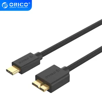 ORICO Type-C to Micro B Data Cable USB3.0 High Speed Transmission Type C Interface Cable For External HDD/HDD Enclosure/Laptop
ORICO Type-C to Micro B Data Cable USB3.0 High Speed Transmission Type C Interface Cable For External HDD/HDD Enclosure/Laptop