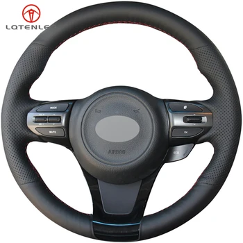 LQTENLEO Black Genuine Leather Steering Wheel Cover For Kia K5 Optima 2013-2015 K4 2013-2017 K4 Cachet 2017 2018 KX3 2014-2016
LQTENLEO Black Genuine Leather Steering Wheel Cover For Kia K5 Optima 2013-2015 K4 2013-2017 K4 Cachet 2017 2018 KX3 2014-2016