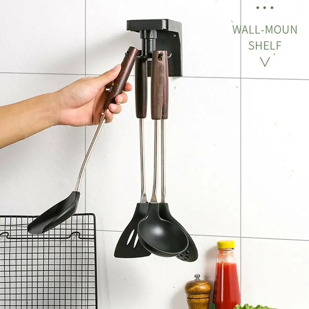 Rotating Kitchen Racks Holder Kitchen Organizer Telescopic Adhesive Hanger Hanging Wall Cooking Hooks Spoon Self Wall Stora D5U0
Rotating Kitchen Racks Holder Kitchen Organizer Telescopic Adhesive Hanger Hanging Wall Cooking Hooks Spoon Self Wall Stora D5U0