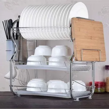 2/3 Tiers Multifunctional Dish+Soap Sponge Dish Box Drainer Cutlery Cup Drying Holder Rack Stainless Steel Drainer Kitchen
2/3 Tiers Multifunctional Dish+Soap Sponge Dish Box Drainer Cutlery Cup Drying Holder Rack Stainless Steel Drainer Kitchen
