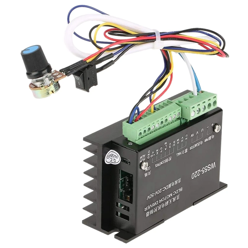WS55-220 BLDC Motor Driver Controller for CNC Brushless Spindle Motor DC 48V 500W
WS55-220 BLDC Motor Driver Controller for CNC Brushless Spindle Motor DC 48V 500W