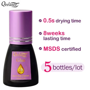 Qeelasee 0.5s Eyelash Glue Fastest Glue for Eyelash Extensions Lasting 7-8 Weeks Makeup Tools Professional Eyelash Glue
Qeelasee 0.5s Eyelash Glue Fastest Glue for Eyelash Extensions Lasting 7-8 Weeks Makeup Tools Professional Eyelash Glue