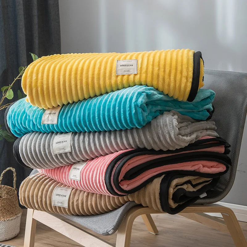 Soft Pink Yellow Striped Blanket on for Sofa Couch Travel/Bed Cover /Car Decorative Portable Plaids Aircondition Bedspread Throw
Soft Pink Yellow Striped Blanket on for Sofa Couch Travel/Bed Cover /Car Decorative Portable Plaids Aircondition Bedspread Throw
