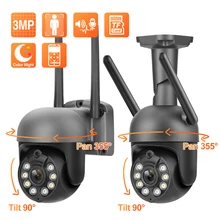 Techage 3MP Mini Speed Dome WiFi Camera Outdoor Video Surveillance PTZ IP Camera AI Human Detection Wireless Security Camera
Techage 3MP Mini Speed Dome WiFi Camera Outdoor Video Surveillance PTZ IP Camera AI Human Detection Wireless Security Camera