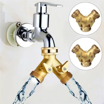 3/4inch 25mm Solid Brass Double Two Way Tap Garden Connector Adaptor Hose Splitter For Home Garden Watering Sprayer
3/4inch 25mm Solid Brass Double Two Way Tap Garden Connector Adaptor Hose Splitter For Home Garden Watering Sprayer