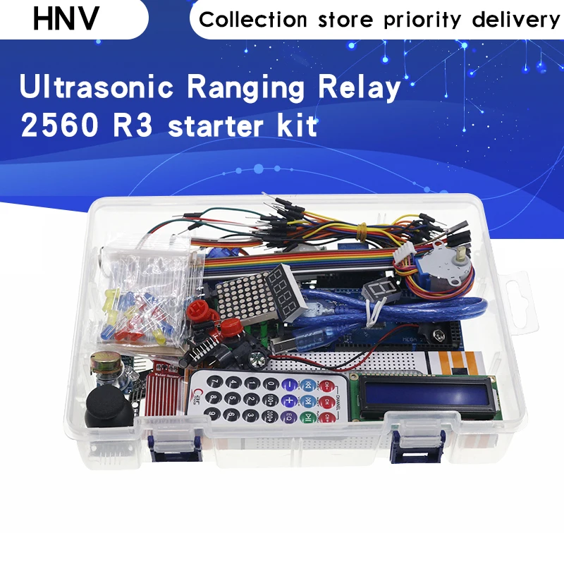 Mega 2560 r3 стартовый комплект сервопривод RFID ультразвуковое реле дальности LCD для
