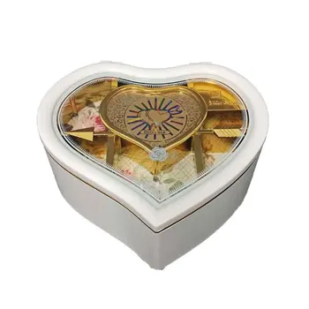 Gift Ornaments Dancing Ballerina Music Jewellery Box Mechanism Rotation Swivel Clockwork Storage Case Heart Shaped Ring Holder
Gift Ornaments Dancing Ballerina Music Jewellery Box Mechanism Rotation Swivel Clockwork Storage Case Heart Shaped Ring Holder