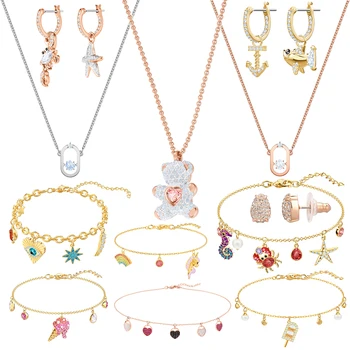 SWA Classic Original Quality New TEDDY OCEAN SHARK OCEAN CRAB Multi Style Shiny Crystal Feminine Luxury Jewelry Birthday Gift
SWA Classic Original Quality New TEDDY OCEAN SHARK OCEAN CRAB Multi Style Shiny Crystal Feminine Luxury Jewelry Birthday Gift