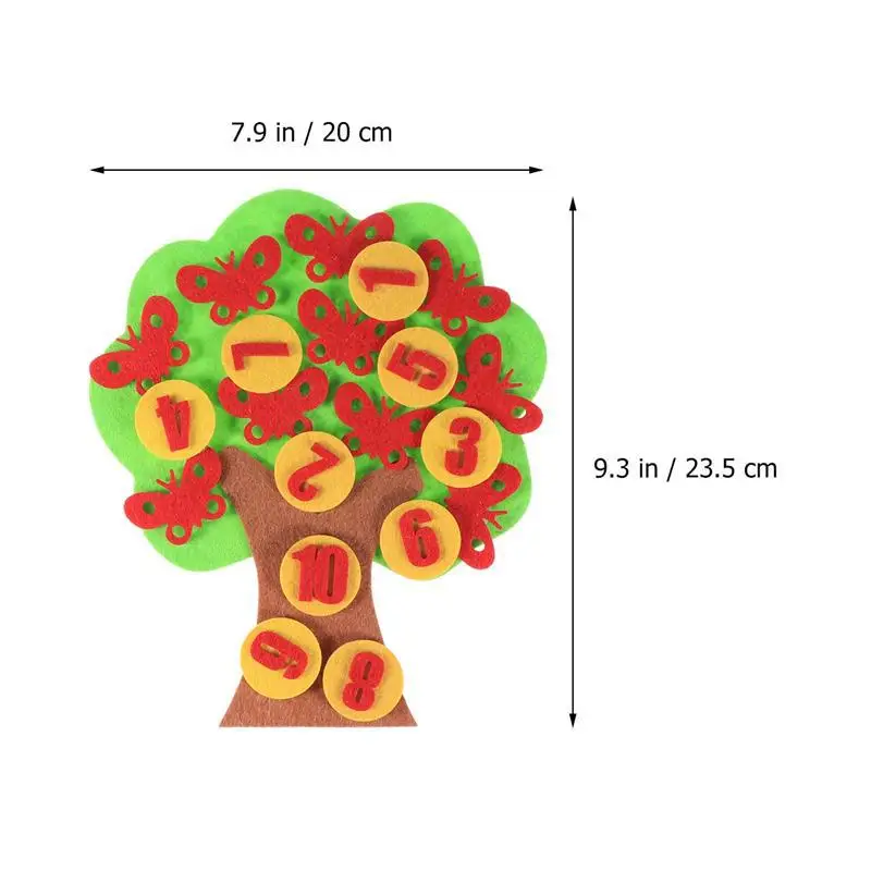 Customizable Environmentally Friendly Felt Kindergarten Teaching Aids Children'S Educational Toy with Numbers Tree Handmade DIY
Customizable Environmentally Friendly Felt Kindergarten Teaching Aids Children'S Educational Toy with Numbers Tree Handmade DIY