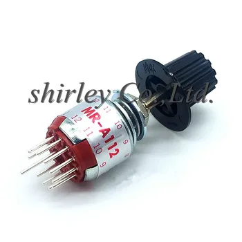 Rotary switch Band switch MR-A112 Original imported handwheel Gear switch 12-speed adjustable cap 1-12POS 250MA 125V.AC
Rotary switch Band switch MR-A112 Original imported handwheel Gear switch 12-speed adjustable cap 1-12POS 250MA 125V.AC