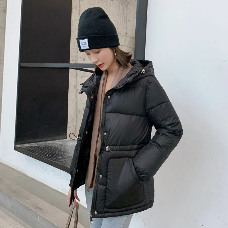 Женская короткая куртка с капюшоном зимняя парка в Корейском стиле 2020 YY1601 |