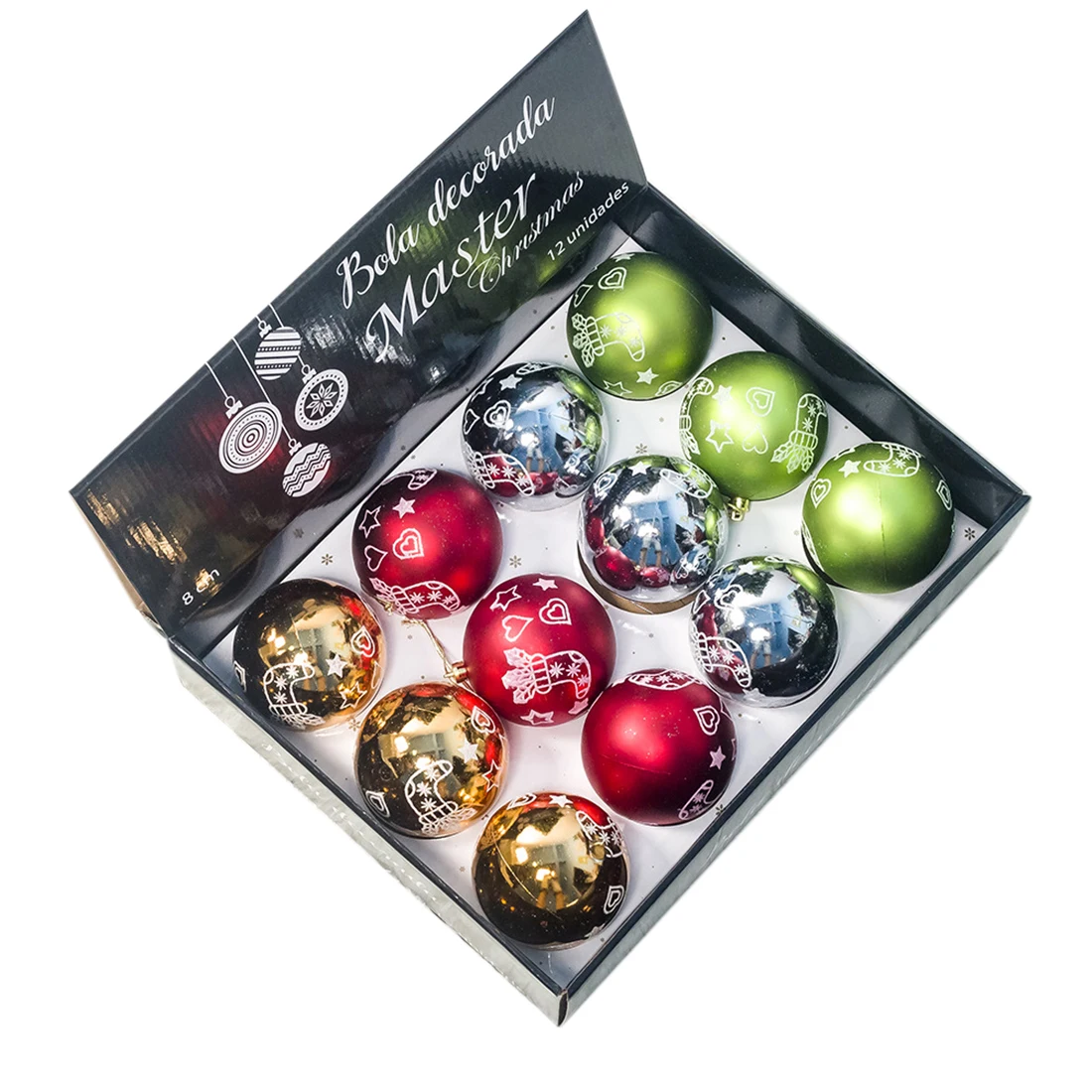 12pcs 8cm Printed Christmas Ball Ornaments Set Christmas Tree Pendants for Christmas Decor - Type D
12pcs 8cm Printed Christmas Ball Ornaments Set Christmas Tree Pendants for Christmas Decor - Type D