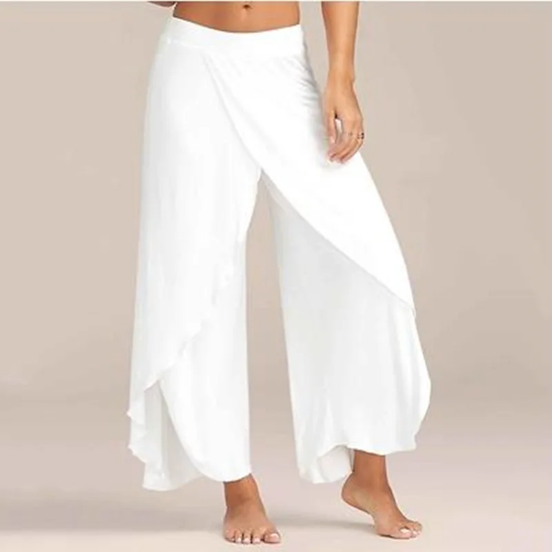 JODIMITTY 2020 Summer Chiffon Irregular Side Pants Women Causal Wide Leg Split Trousers Female Solid Elastic Wasit Loose Pants
JODIMITTY 2020 Summer Chiffon Irregular Side Pants Women Causal Wide Leg Split Trousers Female Solid Elastic Wasit Loose Pants