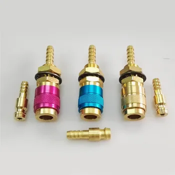 Gas & Water Quick Connector For MIG TIG Welder Torch Red Circle Three Colors Kit
Gas & Water Quick Connector For MIG TIG Welder Torch Red Circle Three Colors Kit