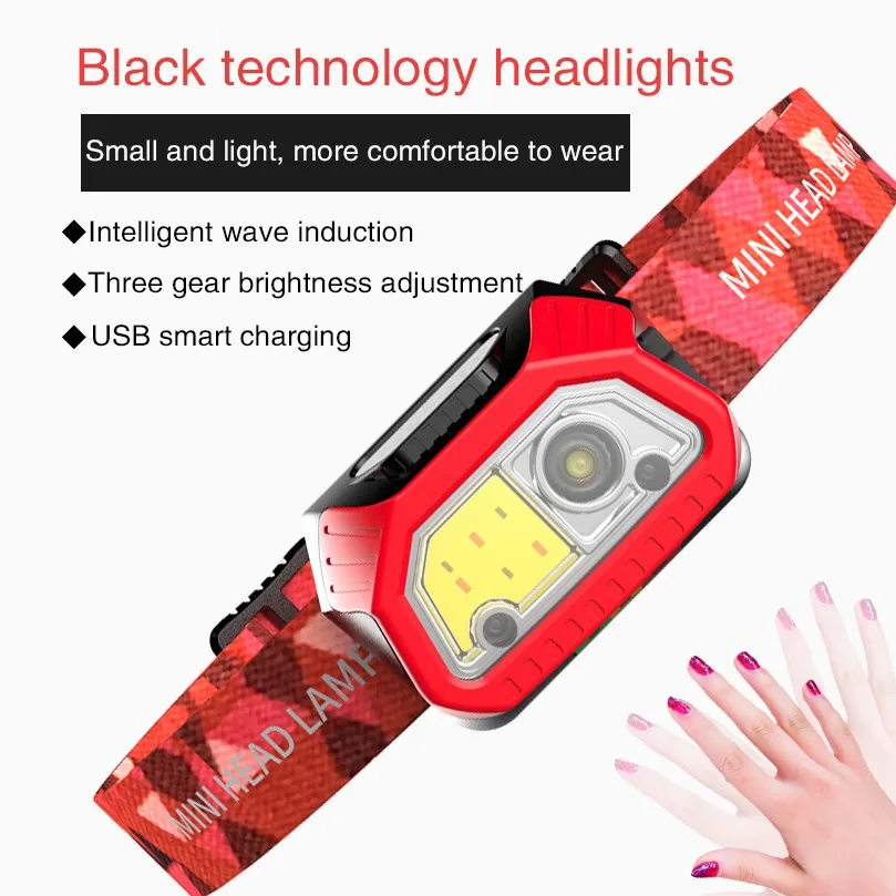 LED Induction Small Headlight Reachargable Lamp Light Head-Mounted Mini Flashlig для оо
LED Induction Small Headlight Reachargable Lamp Light Head-Mounted Mini Flashlig для оо