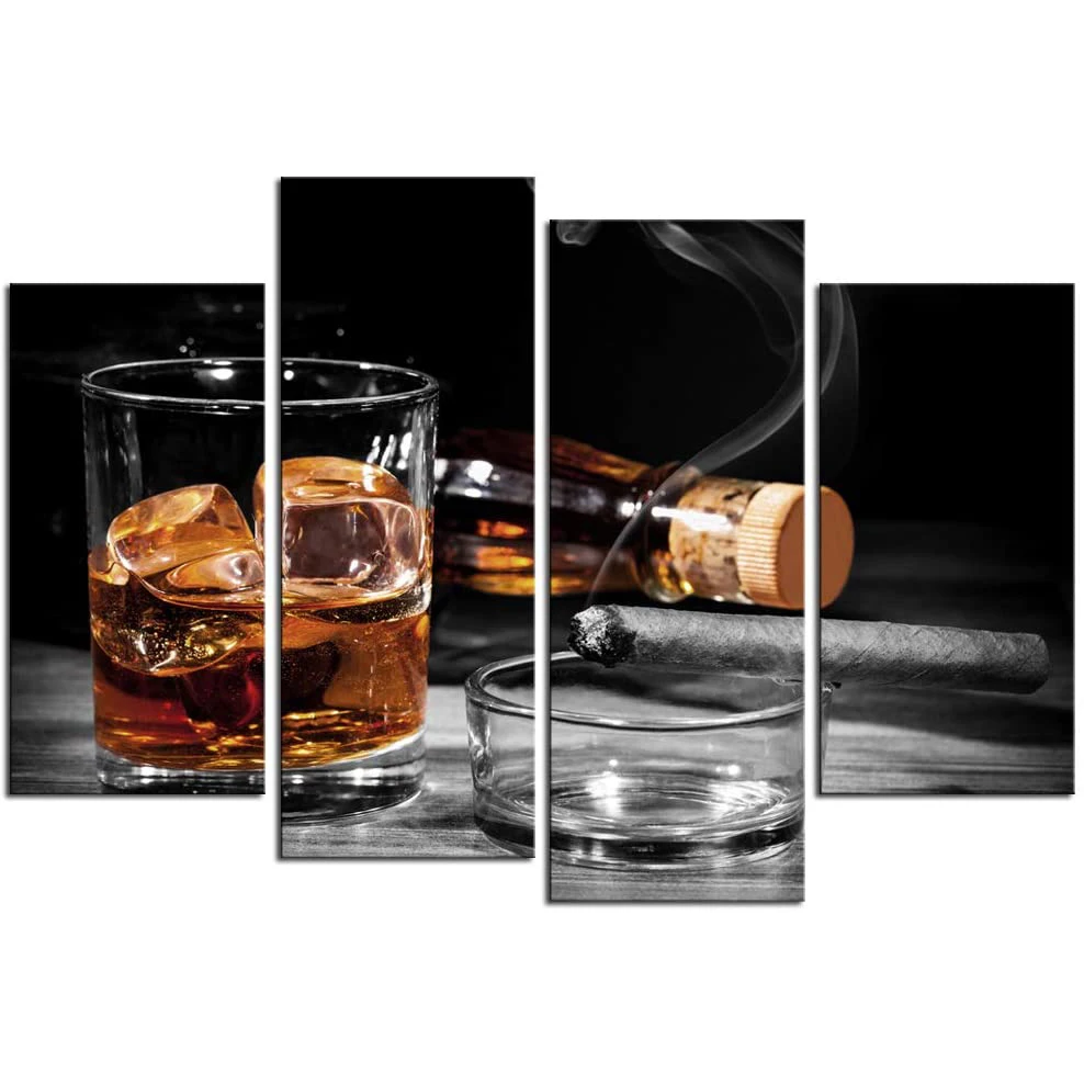 No Framed 4 Pcs Brown Whisky Cigar Cups Cuadros Wall Art Canvas Posters Pictures Paintings Home Decor Decorations Accessories
No Framed 4 Pcs Brown Whisky Cigar Cups Cuadros Wall Art Canvas Posters Pictures Paintings Home Decor Decorations Accessories