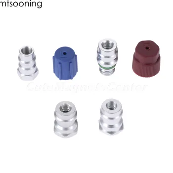 mtsooning 6pcs R12 to R134a Adapter Straight Adapters w/ Valve Core & Service Port Caps Set 1/4" SAE x 13MM LOW SIDE
mtsooning 6pcs R12 to R134a Adapter Straight Adapters w/ Valve Core & Service Port Caps Set 1/4" SAE x 13MM LOW SIDE