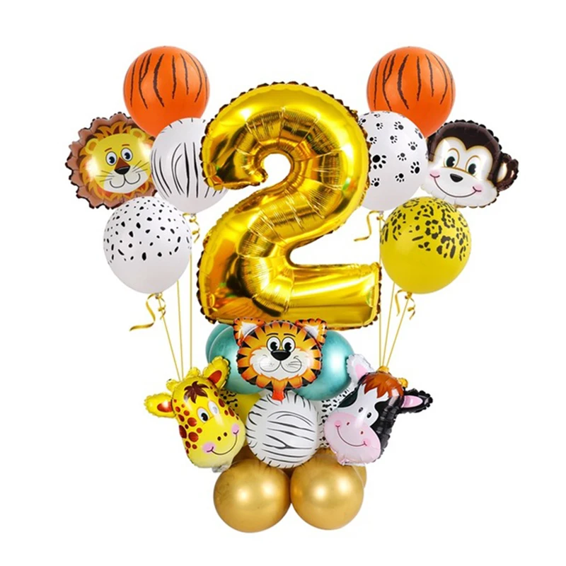 Jungle Animal Balloons Set Chrome Metallic Latex Balloon 30inch Gold 0-9 Number Globos Kids Birthday Party Baby Shower Decor
Jungle Animal Balloons Set Chrome Metallic Latex Balloon 30inch Gold 0-9 Number Globos Kids Birthday Party Baby Shower Decor