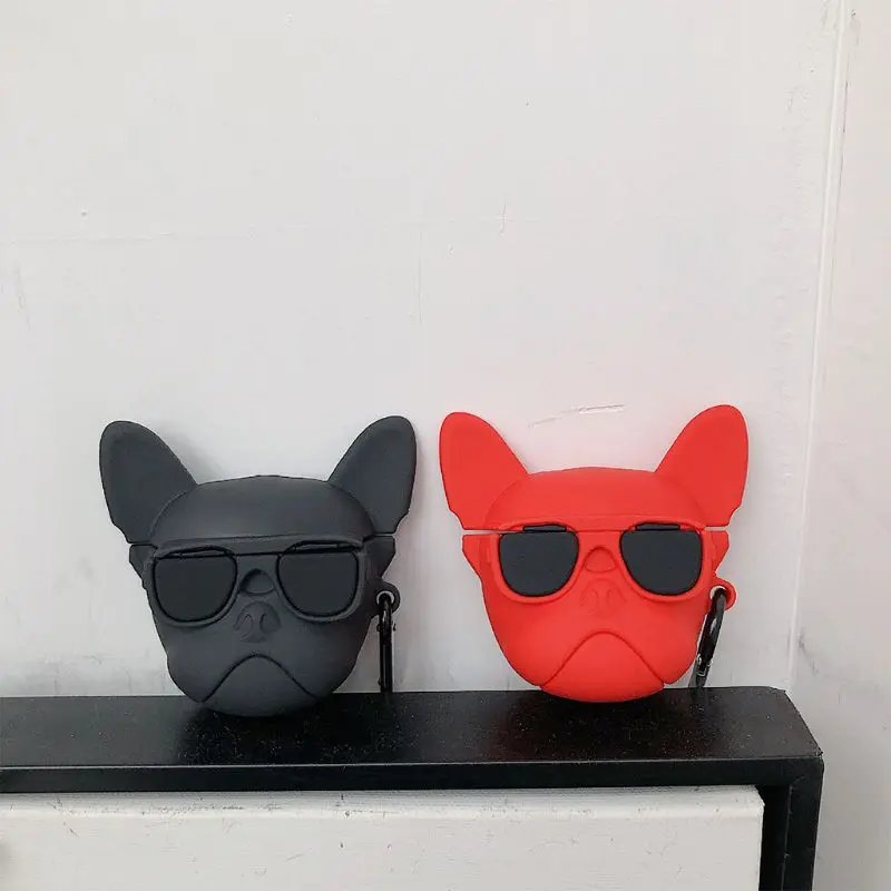 Dog in Glasses Pattern Soft Silicone Protective Case Shockproof Cover Skin Protector with Carabiner for Airpods 1/2 Charging Box
Dog in Glasses Pattern Soft Silicone Protective Case Shockproof Cover Skin Protector with Carabiner for Airpods 1/2 Charging Box